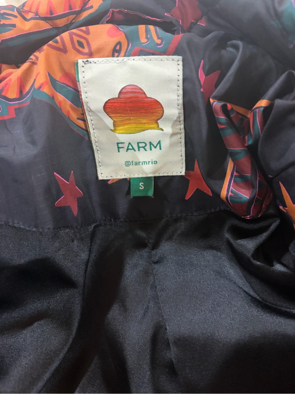 Farm Rio belted quilted puffer coat never worn - Picture 3 of 3
